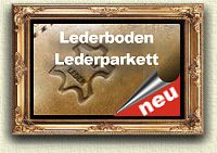 Bodenbelag aus Echtleder